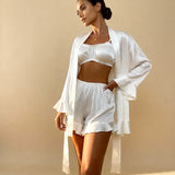 Angie 3-delige Satijnen Pyjama Set